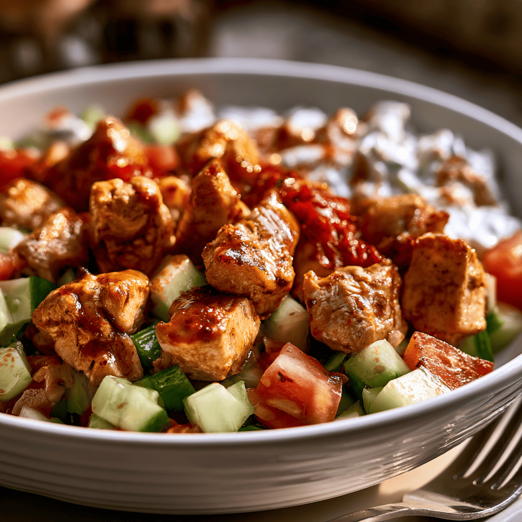 Turkish Chicken Kebab Bowls Step-by-step preparation of Turkish Chicken Kebab Bowls (Turkish Chicken Kebab Bowls)