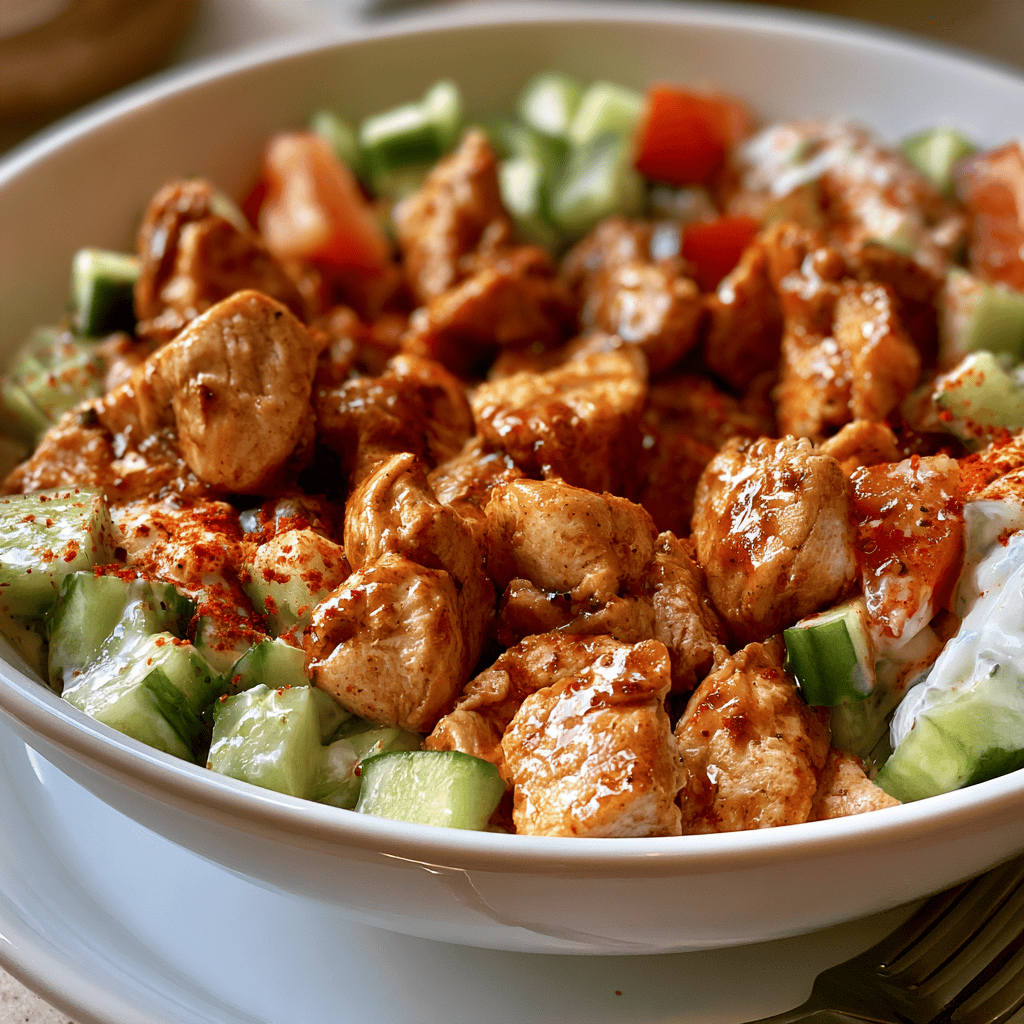 Turkish Chicken Kebab Bowls — homemade Turkish Chicken Kebab Bowls recipe