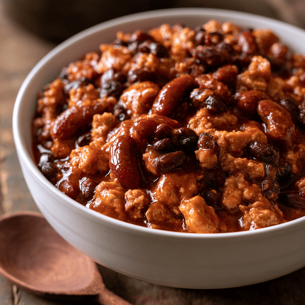 Serving suggestion for Weekly Turkey Chili Freezer Meals — turkey chili freezer meals