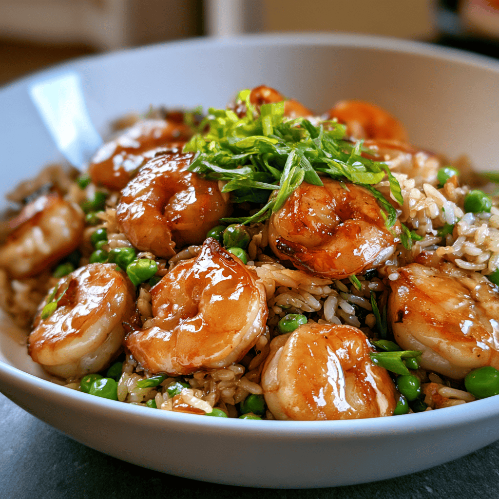 35g Protein Shrimp Fried Rice Step-by-step preparation of 35g Protein Shrimp Fried Rice (high-protein shrimp fried rice)