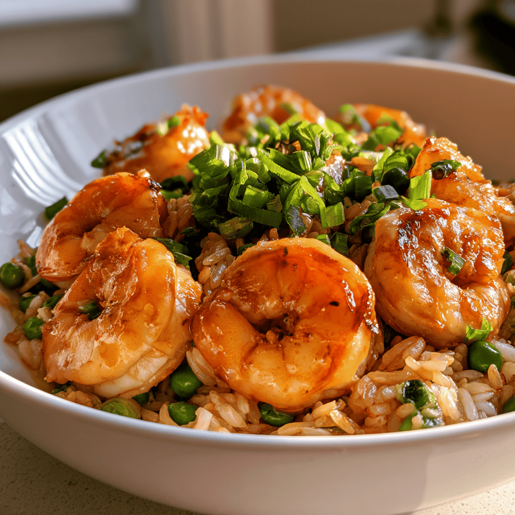 35g Protein Shrimp Fried Rice Serving suggestion for 35g Protein Shrimp Fried Rice โ high-protein shrimp fried rice