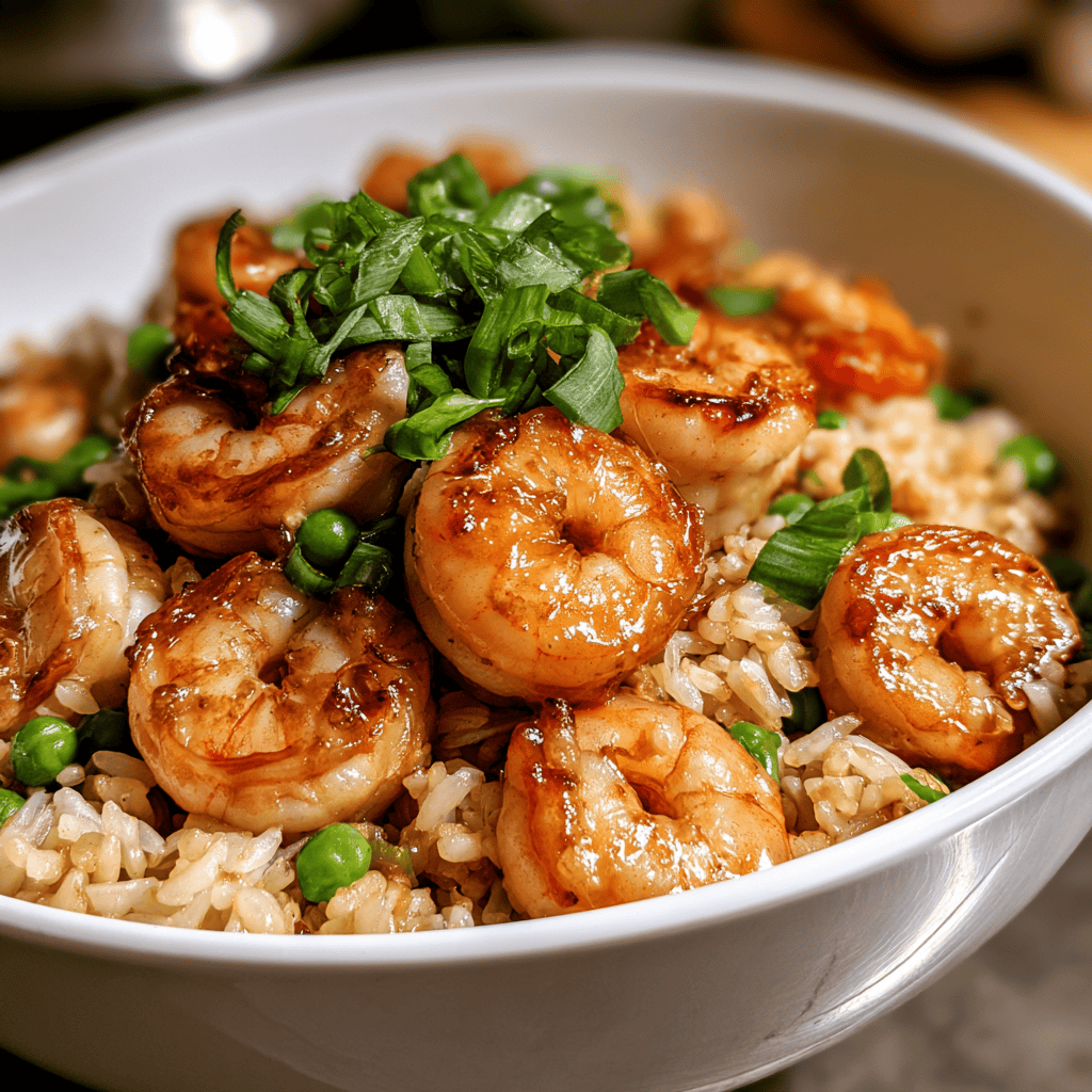 35g Protein Shrimp Fried Rice — homemade high-protein shrimp fried rice recipe