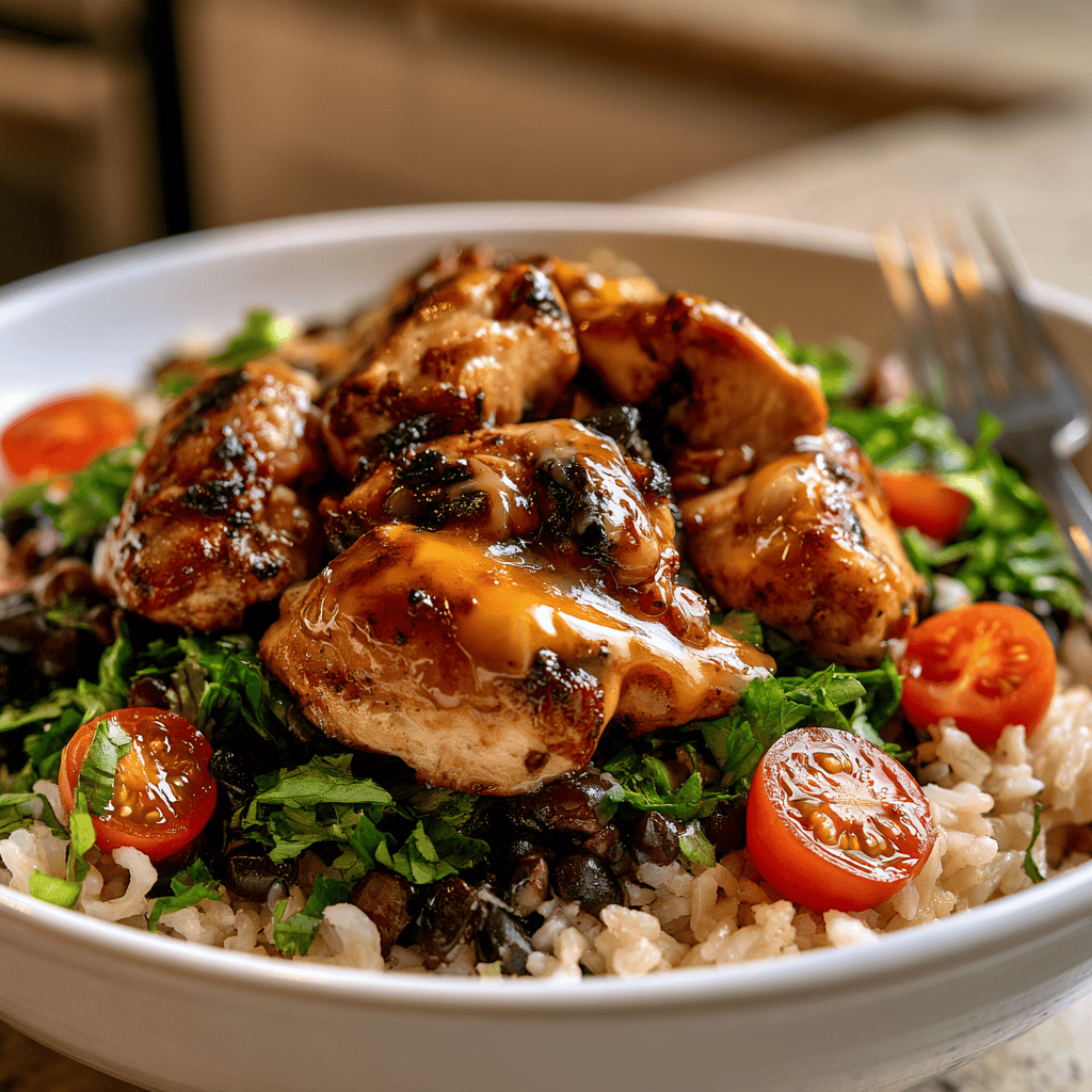 40g Protein Chicken Burrito Bowl — homemade 40g Protein Chicken Burrito Bowl recipe
