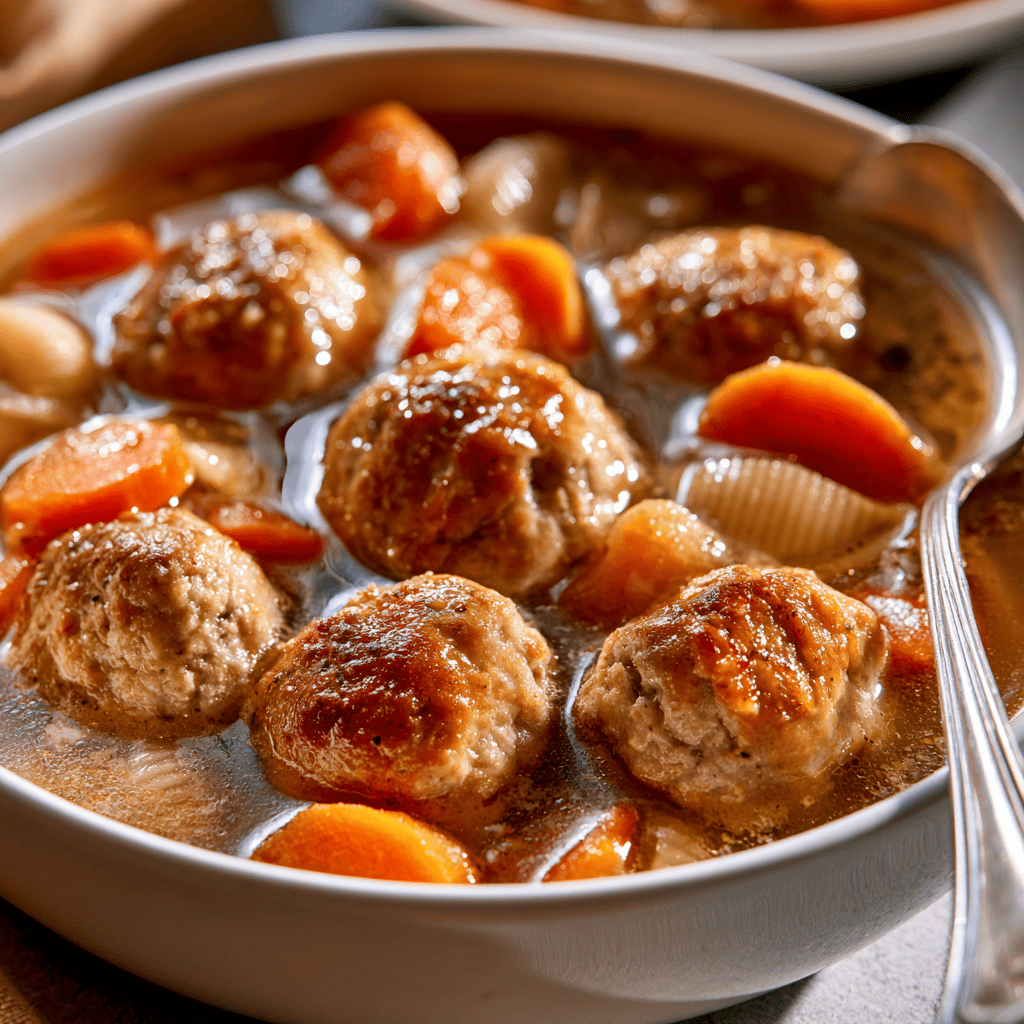 Cozy Turkey Meatball Soup — homemade turkey meatball soup recipe
