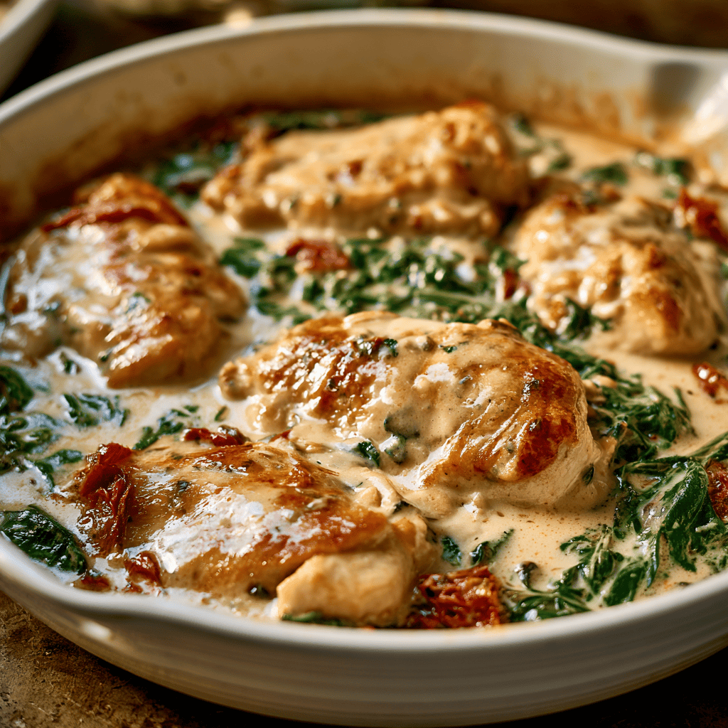 Creamy Tuscan Chicken Skillet — homemade Creamy Tuscan Chicken Skillet recipe
