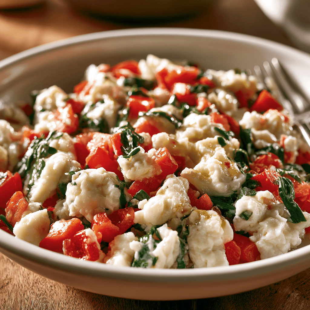Step-by-step preparation of Egg White Veggie Scramble Bowl (Egg White Veggie Scramble Bowl)