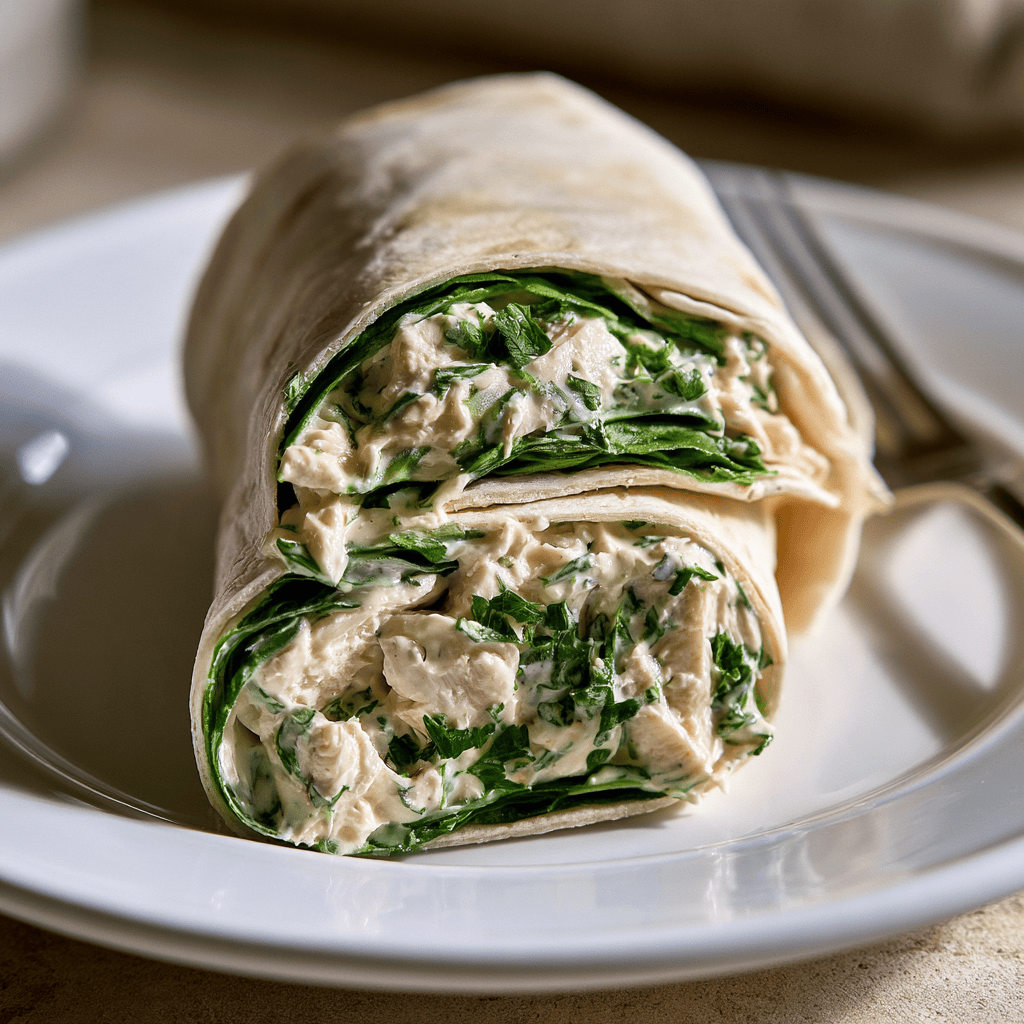 Greek Yogurt Chicken Salad Wrap — homemade Greek Yogurt Chicken Salad Wrap recipe