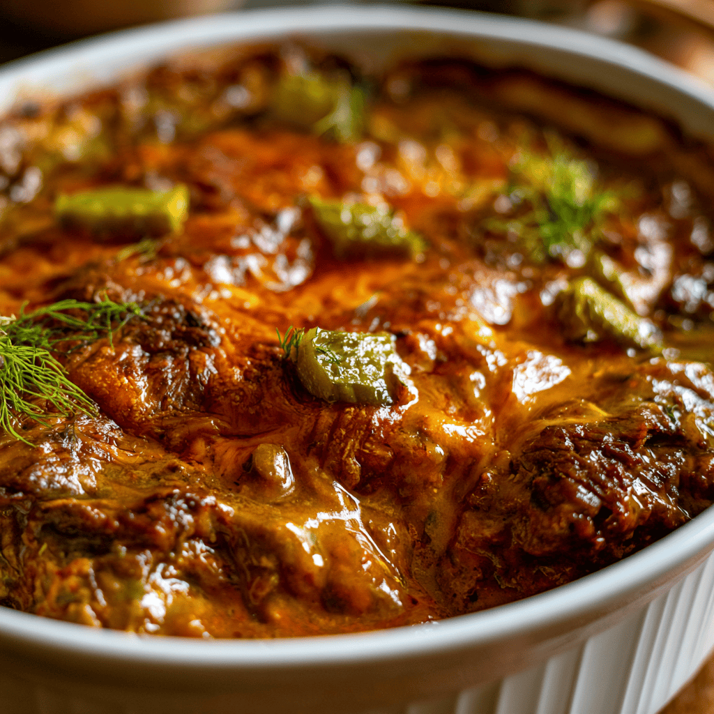 Healthy Cheeseburger Casserole — homemade Healthy Cheeseburger Casserole recipe