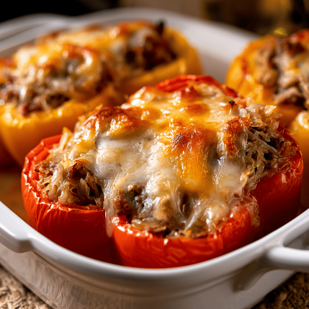 Healthy Reuben-Stuffed Peppers Step-by-step preparation of Healthy Reuben-Stuffed Peppers (Reuben-Stuffed Peppers)