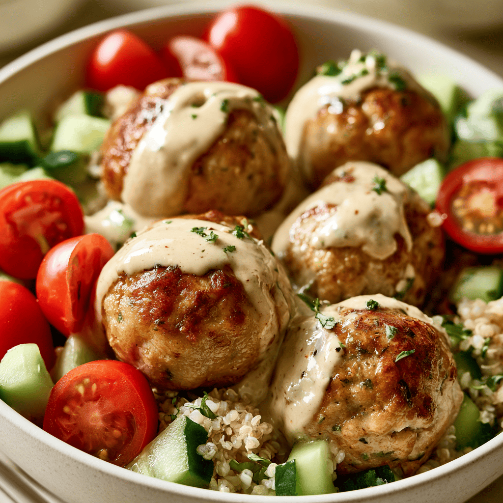 High-Protein Turkey Meatball Bowls — homemade High-Protein Turkey Meatball Bowls recipe