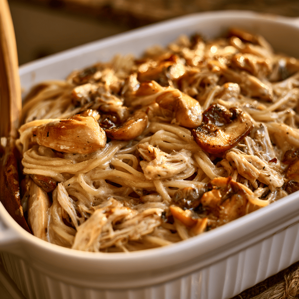 Lightened-Up Chicken Tetrazzini Serving suggestion for Lightened-Up Chicken Tetrazzini β Lightened-Up Chicken Tetrazzini