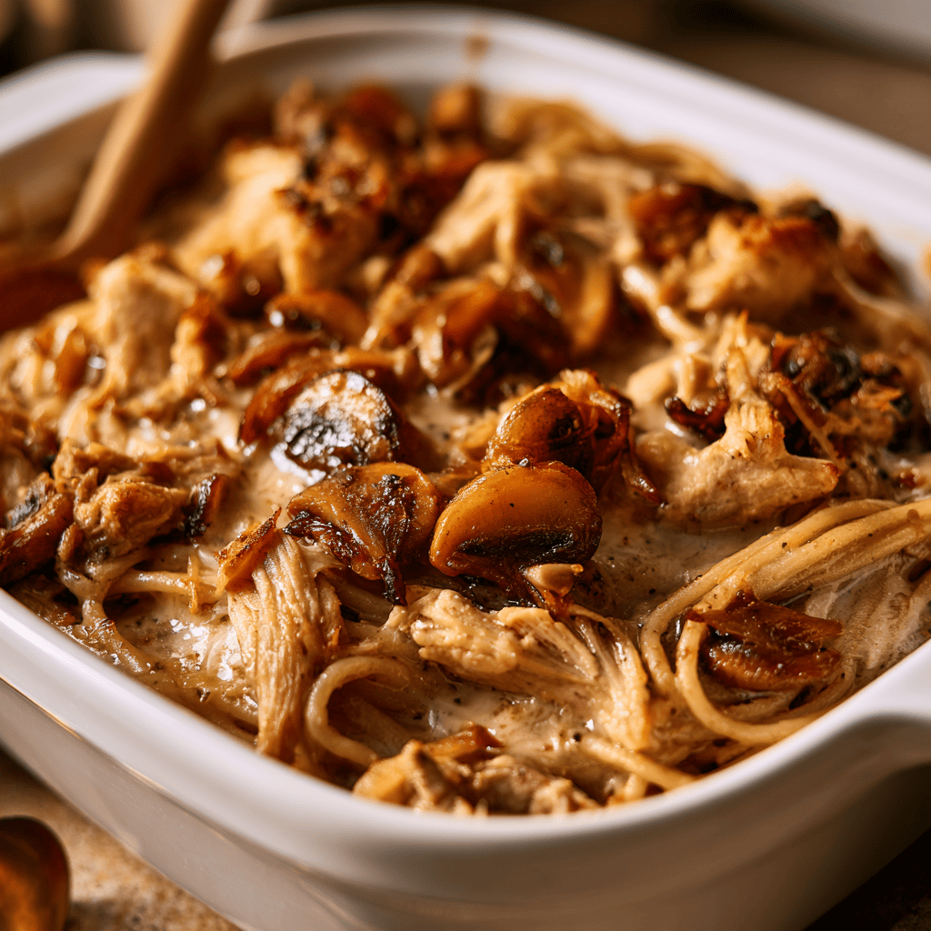 Lightened-Up Chicken Tetrazzini — homemade Lightened-Up Chicken Tetrazzini recipe