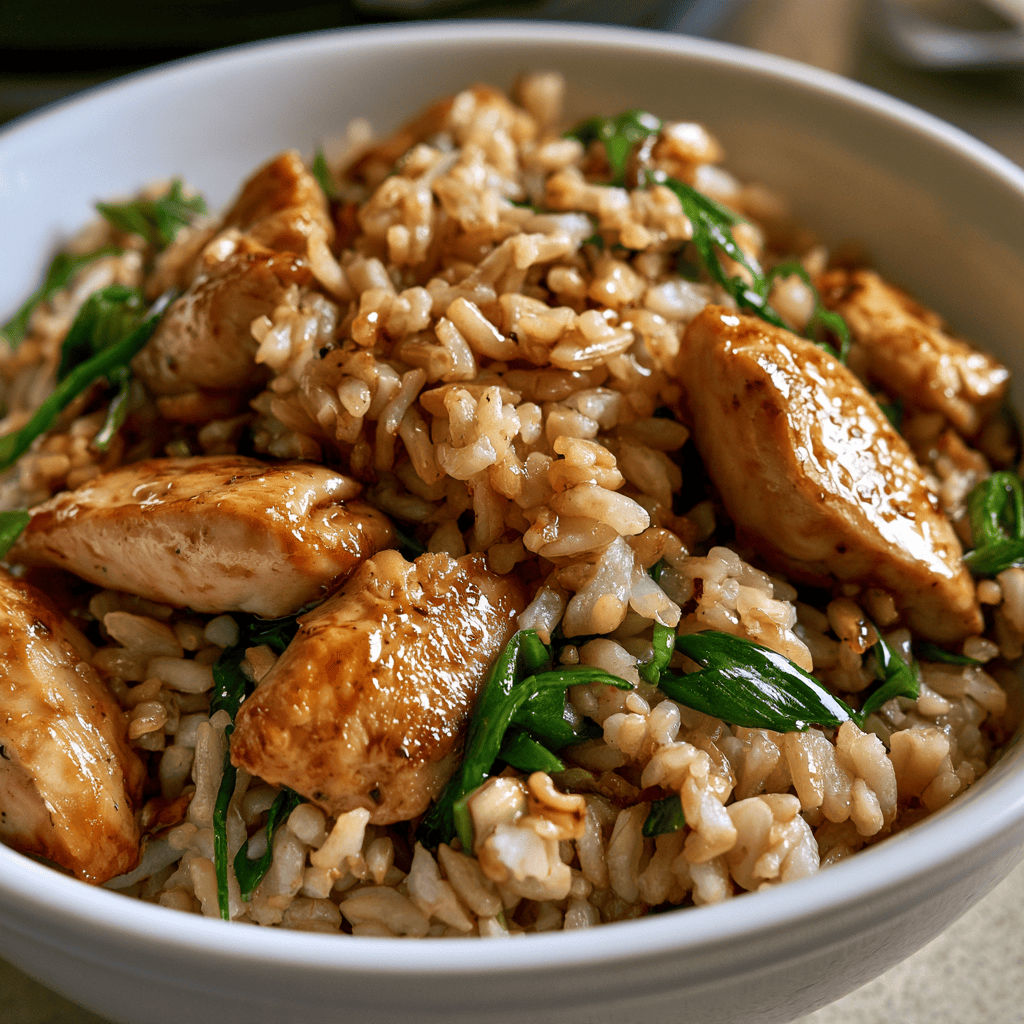 Skinny Chicken Fried Rice Step-by-step preparation of Skinny Chicken Fried Rice (Skinny Chicken Fried Rice)