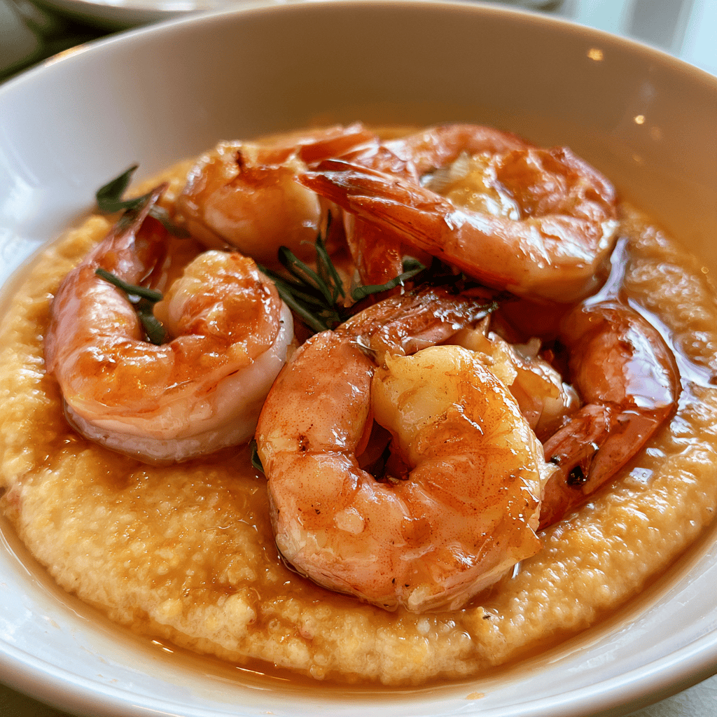 Skinny Shrimp & Grits Step-by-step preparation of Skinny Shrimp & Grits (Skinny Shrimp & Grits)