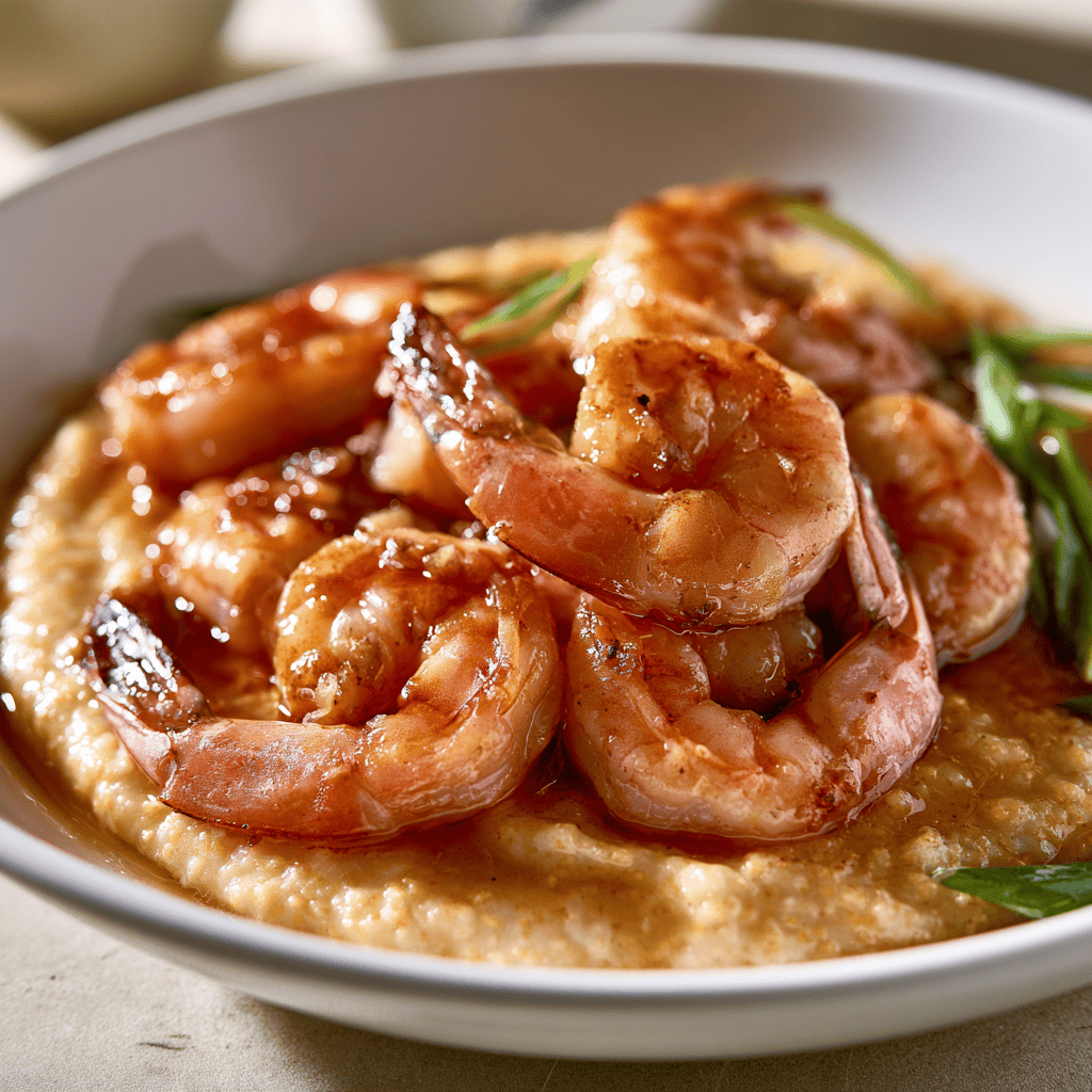 Skinny Shrimp & Grits Serving suggestion for Skinny Shrimp & Grits โ Skinny Shrimp & Grits