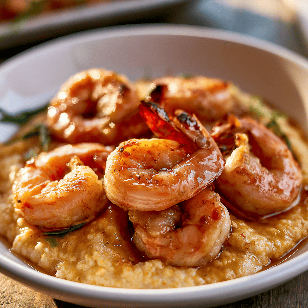 Skinny Shrimp & Grits — homemade Skinny Shrimp & Grits recipe